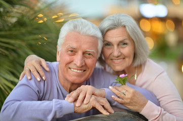  couple  hugging  at  resort