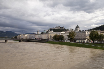 Fototapeta na wymiar Salzburg an der Salzach