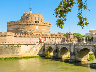 Obraz premium Castel Sant Angelo or Castle of the Holy Angel, Rome, Italy