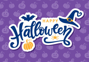Happy Halloween Handwritten Lettering