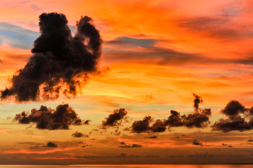 orange sky über hatteras island, north carolina © Dirk
