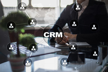 CRM. Customer relationship management concept. Customer service and relationship.