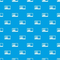 Office folders on the shelf pattern seamless blue