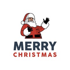 Unique Santaclaus friendly character mascot logo template