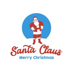 Unique Santaclaus friendly character mascot logo template