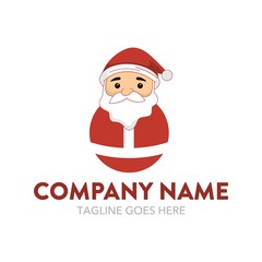 Unique Santaclaus friendly character mascot logo template