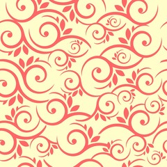 Unique Flower Decoration Seamless Pattern