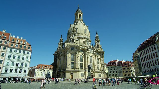 Dresden Frauenkirche ( literally Church of Our Lady) a Lutheran church, Dresden, Saxoni Anhalt,  Germany, Europe, Aug 2017