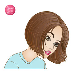 A young beautiful girl.