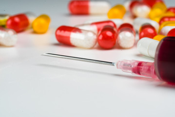 A lot of colorful medication and pills