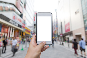 smart phone in akihabara