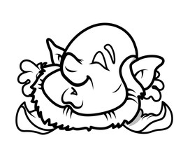 Cute Small Leprechaun Character Drawing