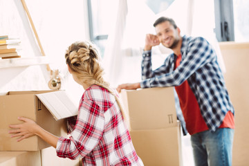 couple moving in new house