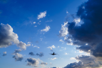 Cumulus Cloud and Airplane