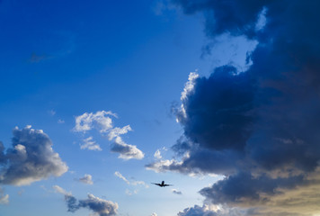 Cumulus Cloud and Airplane