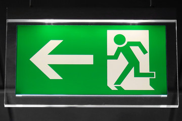 Emergency exit - Stock Image
