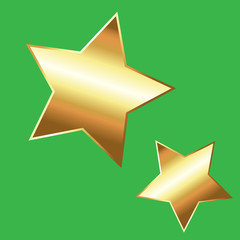 Golden Decorative Stars