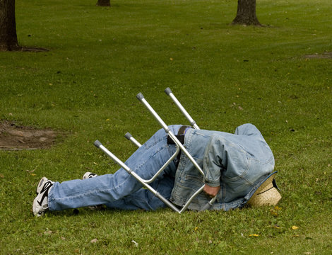 accident with a walker