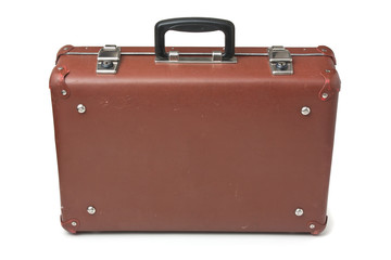 old suitcase isolated
