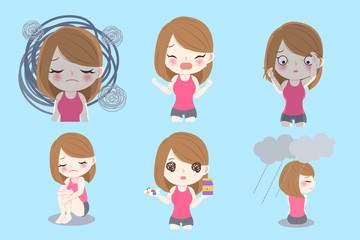 woman with depressed problem