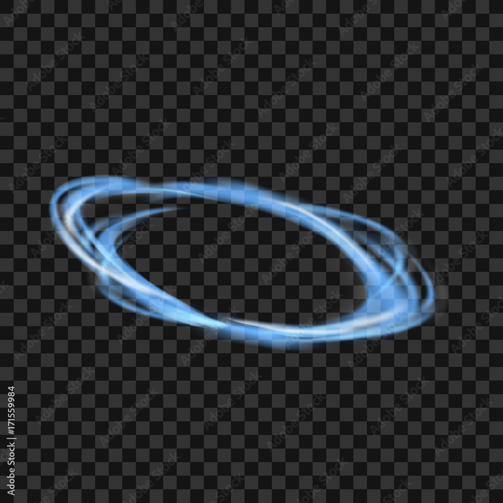 Wall mural blue abstract modern power wind speed swoosh swirl