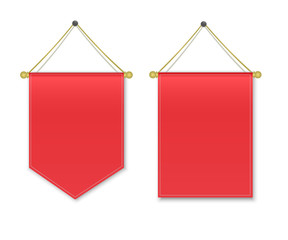 Red pennant hanging