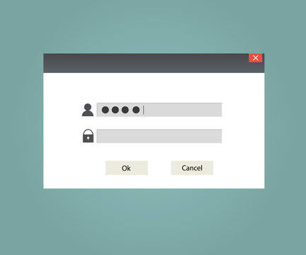 Login screen of the operating system user.