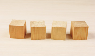 wooden geometric cube