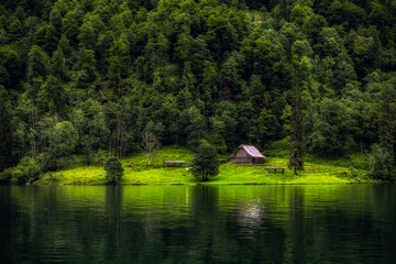 Fototapeta premium Tiny house on Königssee