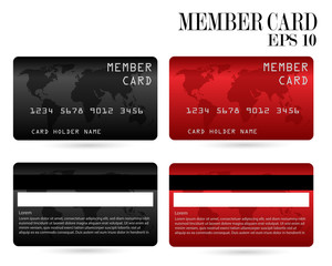 member card, business VIP card, design for privilege member,vector