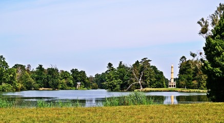 Obraz premium Minaret im Schlosspark Lednice