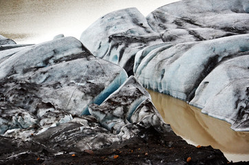 Ice melting in South East of Iceland