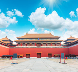 Obraz premium royal palaces of the Forbidden City in Beijing,China