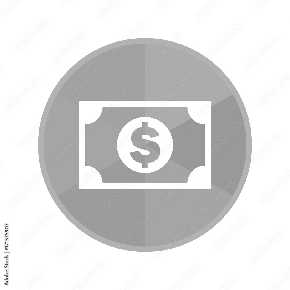 Sticker Kreis Icon - Dollarschein