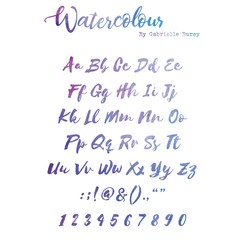 Watercolour Alphabet