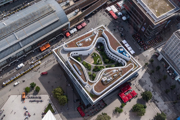 Building in Berlin from above