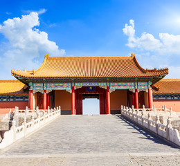 Obraz premium royal palaces of the Forbidden City in Beijing,China