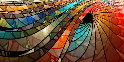 Bunte Buntglasspirale © sakkmesterke