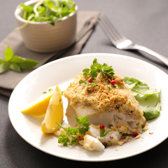 fried fish fillet with breaded