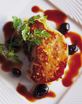 escalope de foie gras de canard po&ecirc;l&eacute;