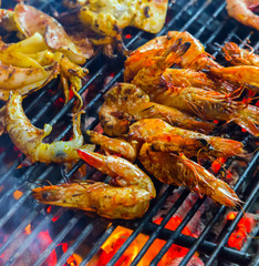 shrimp prawns grilled