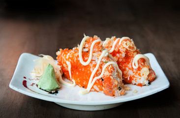 Japanese sushi, Shrimp roe Onigiri