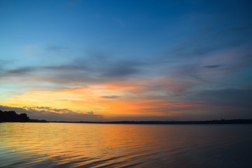 river and sunset