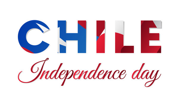 Chile independence day. Vector illustration.