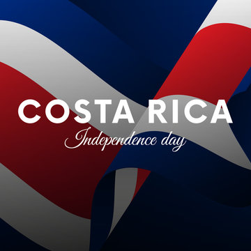 Costa Rica independence day. Vector illustration.
