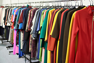 Fototapeta premium Women's clothing in store