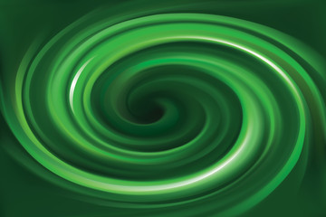 Vector background of bright green swirls