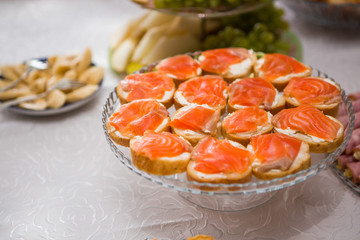 snacks and meals on the table