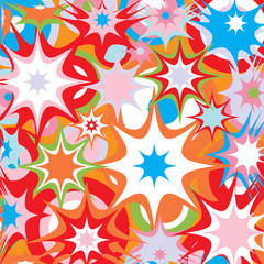 Abstract happy Burst Effects Background