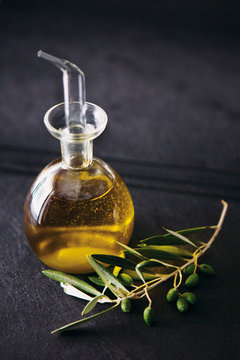 flacon huile d'olive degustation